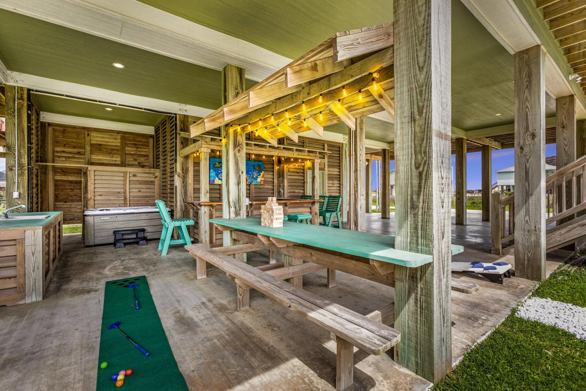 Seas The Day! 4Br Retreat, Hot Tub, Game Room, Firepit & Gulf Views Port Bolivar Εξωτερικό φωτογραφία